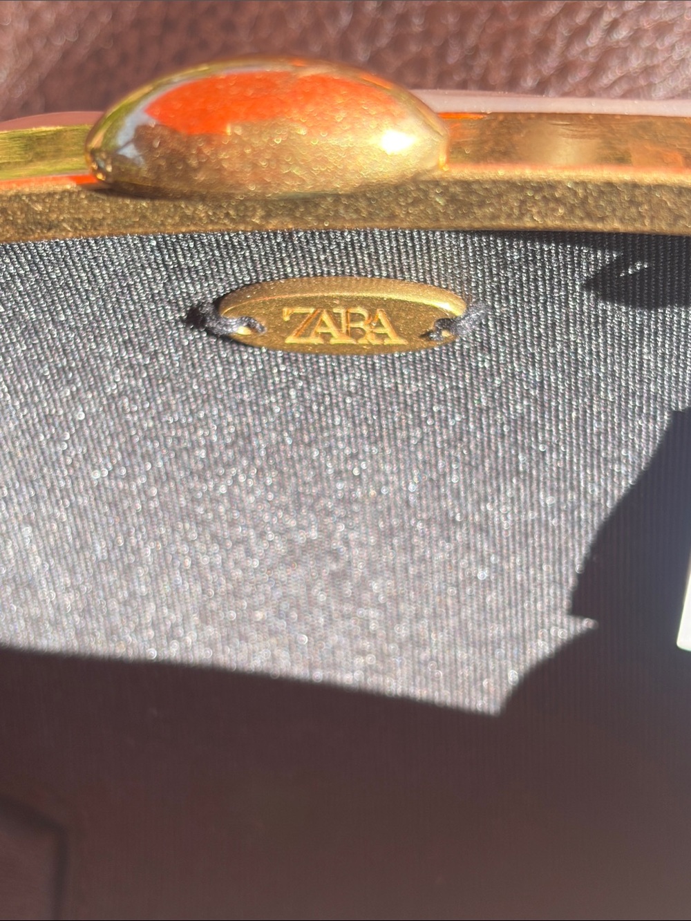 Zara Pearl Shell Clutch with Gold Hardware - Picture 4 of 11